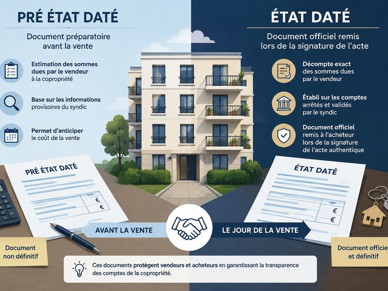 Comment lire un pré-état et un état daté de copropriété ?